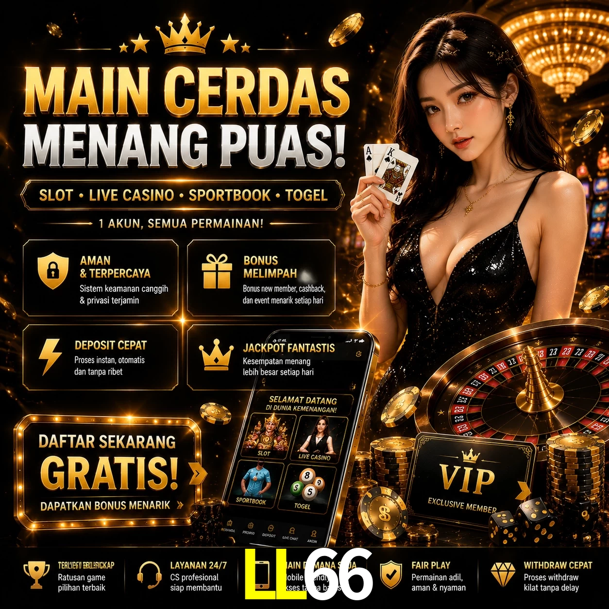 Slots no app LL66 mobile